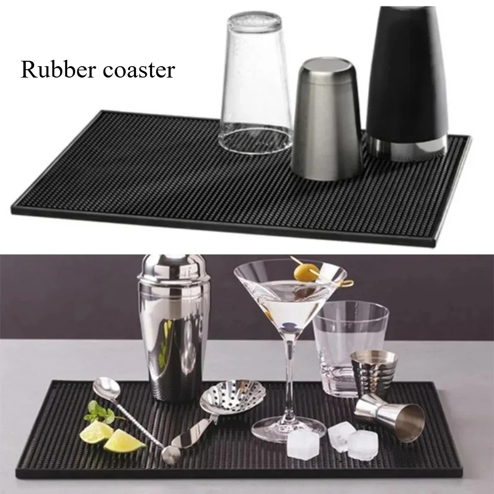 Bar Mat Rubber - Tappetino in Gomma per Bar, Sottobicchieri,