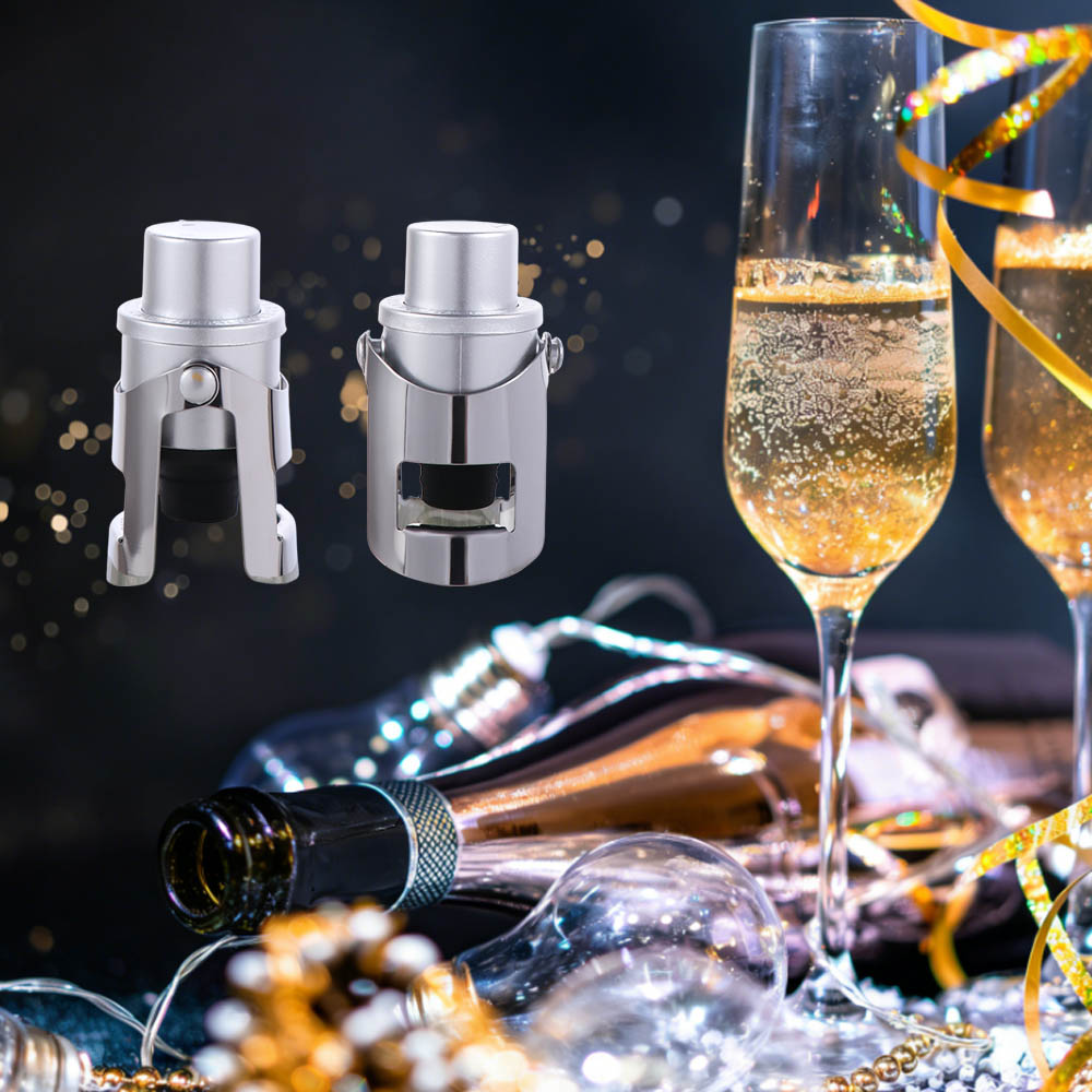 Wine Preservation Pump - 2 Pezzi Tappo per Champagne Sottovuoto
