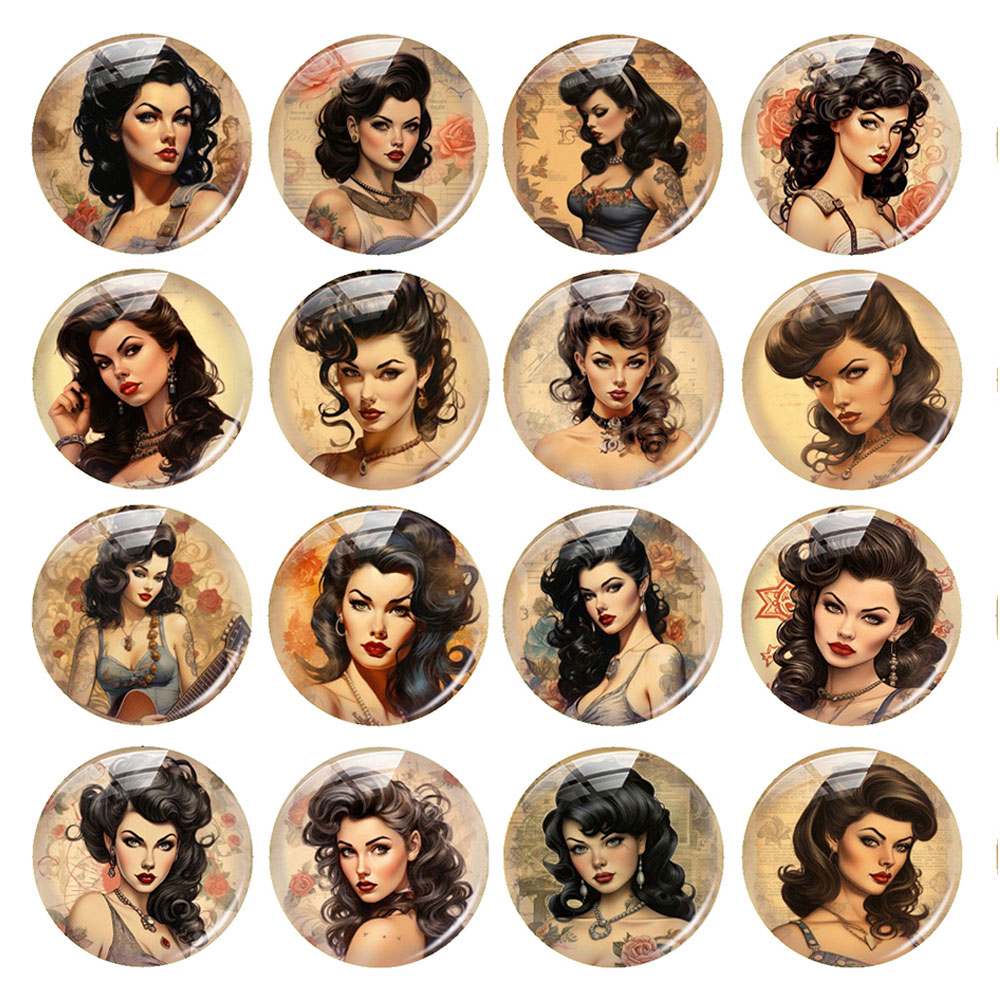 Old Fashioned Glass - Cabochon in Vetro Vintage con Foto
