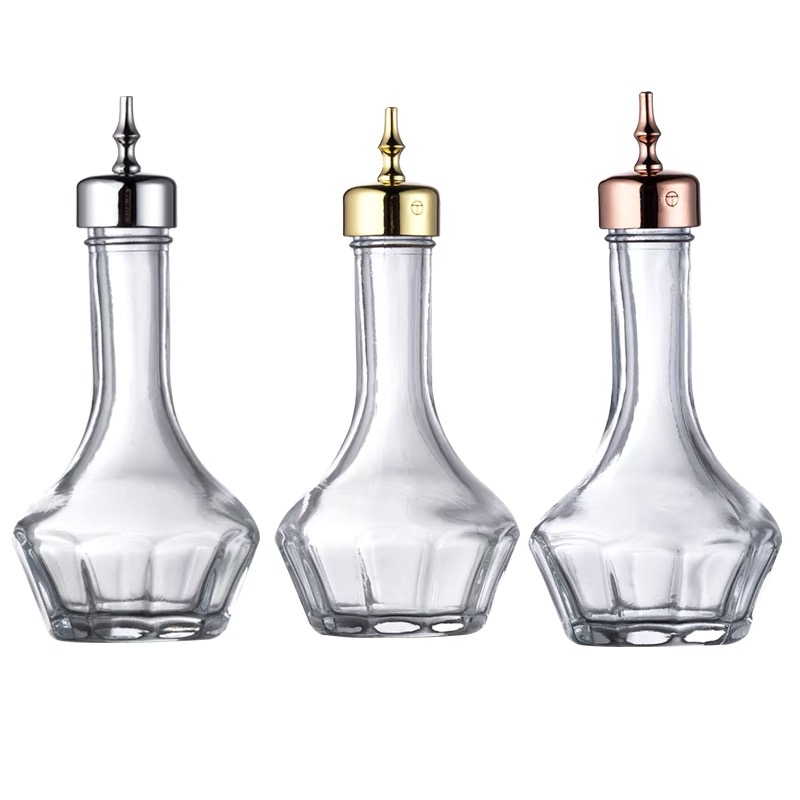 Bitters Bottle Set - Bottiglia per bottiglie di vetro trasparente