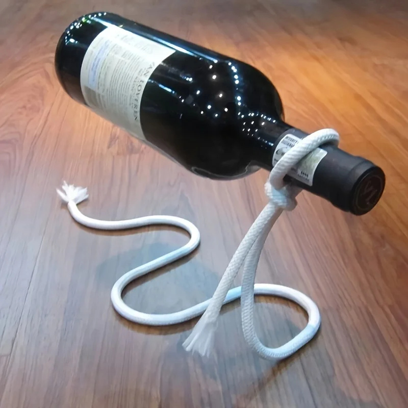 Home Bar Stand - Portabottiglie creativo per vino, corda per