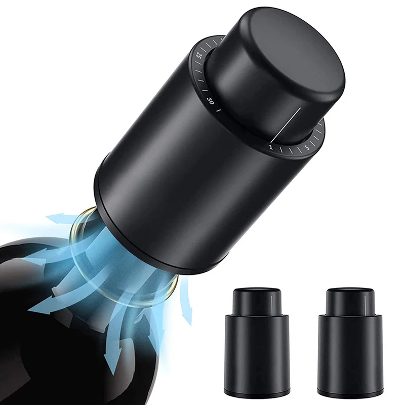 Wine Preservation Pump - Tappo per Bottiglia di Vino Sottovuoto,