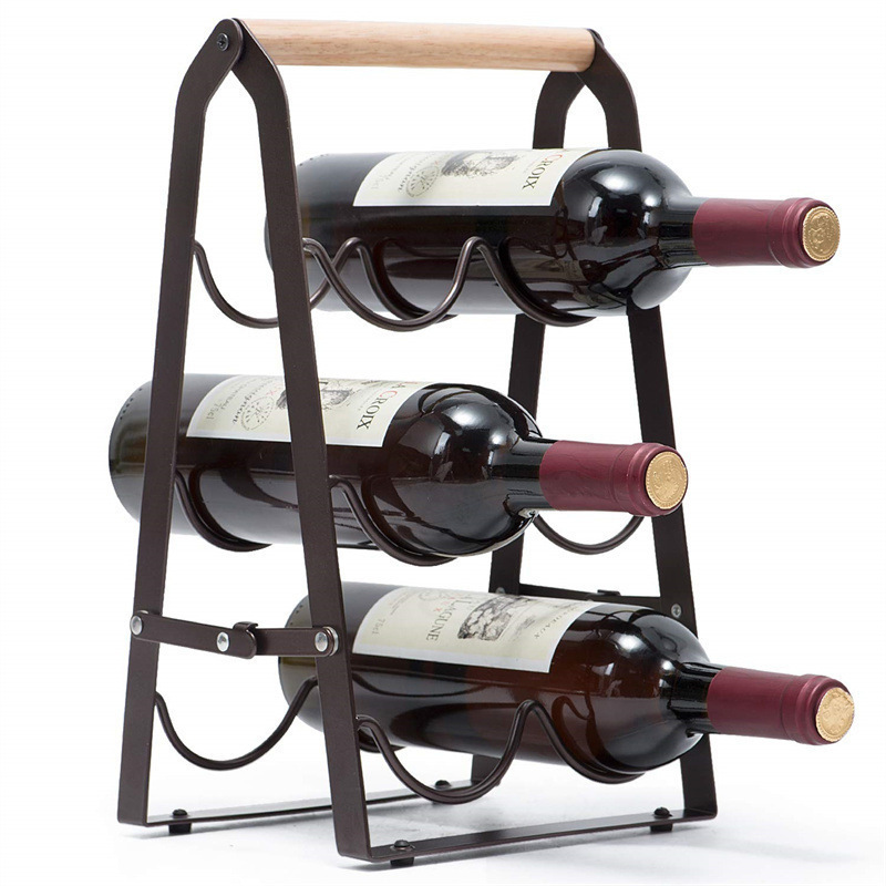 Home Bar Shelves - Porta Bottiglie di Vino in Ferro