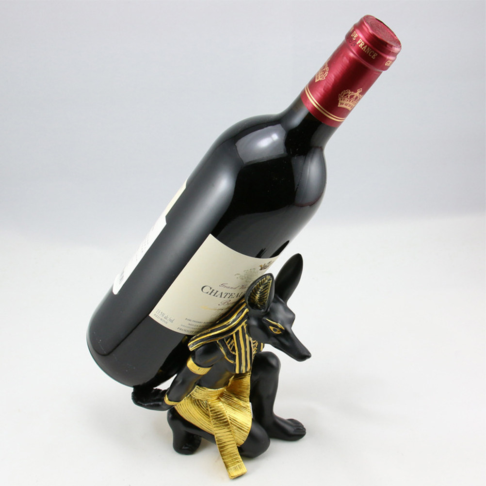 Home Bar Stand - Porta Bottiglie a Forma di Anubis