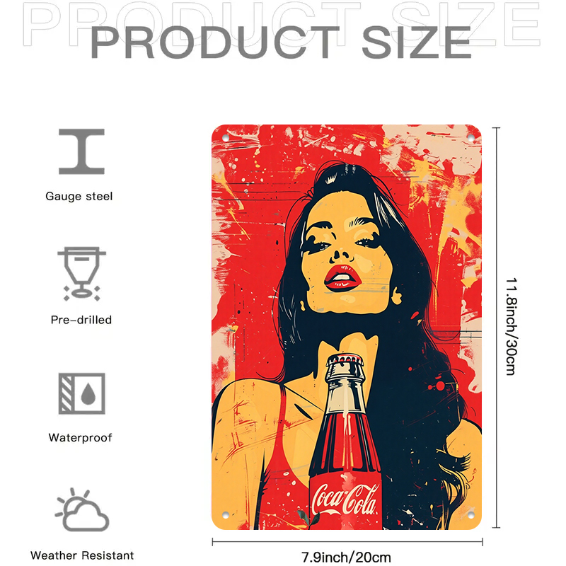 1 Pezzo Quadro in Latta 2D Vin - Home Bar And Coffee recensione e prezzo
