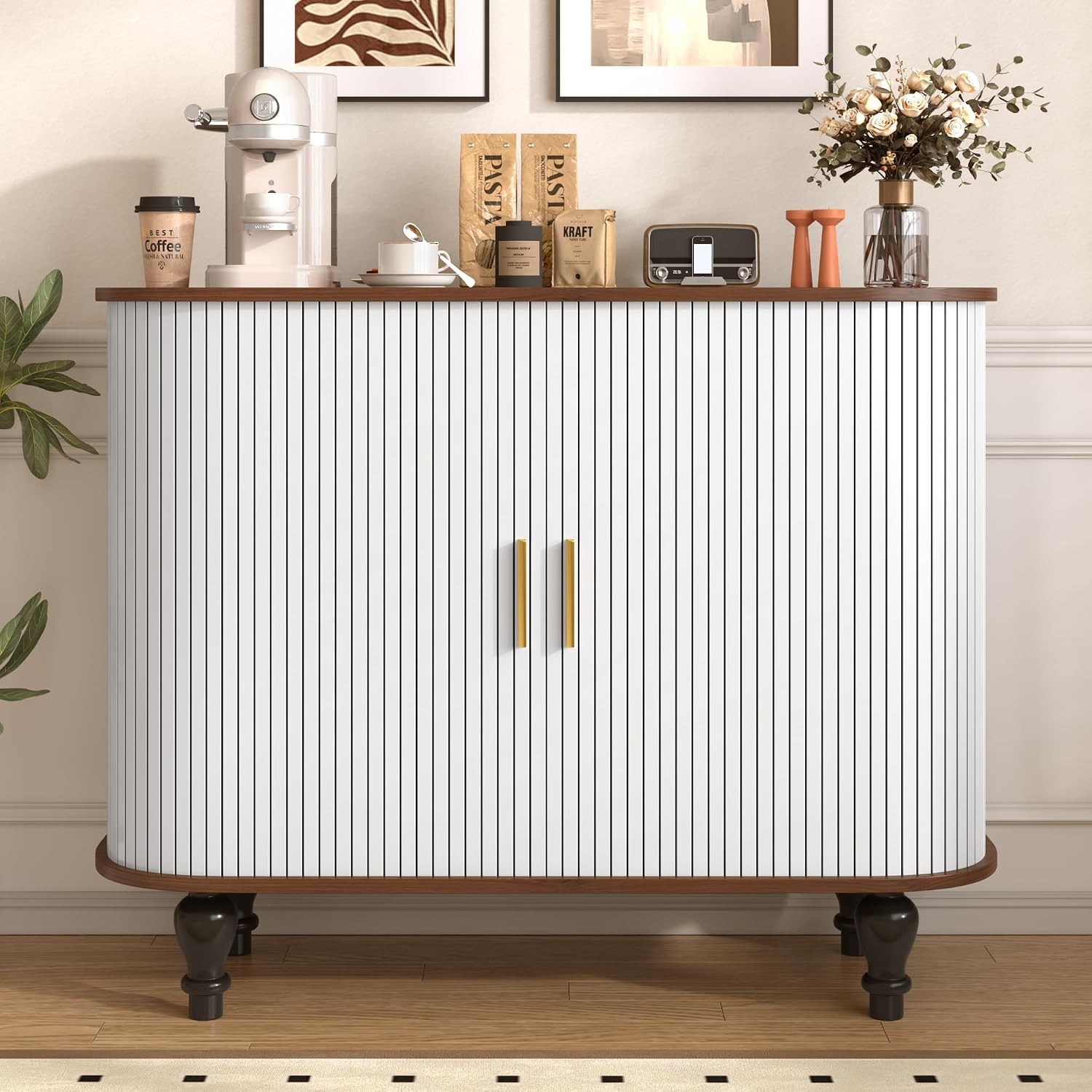 Mobile Bar Bianco con 6 Porta  - Home Bar And Cabinet recensione e prezzo