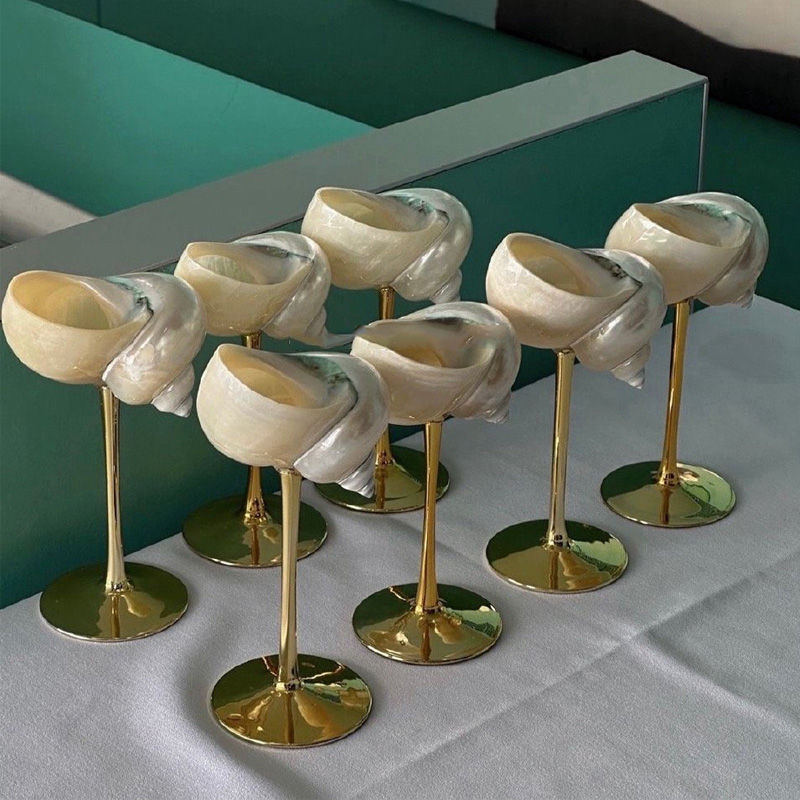Conchiglia naturale Bicchiere  - Home Bar And Cabinet recensione e prezzo