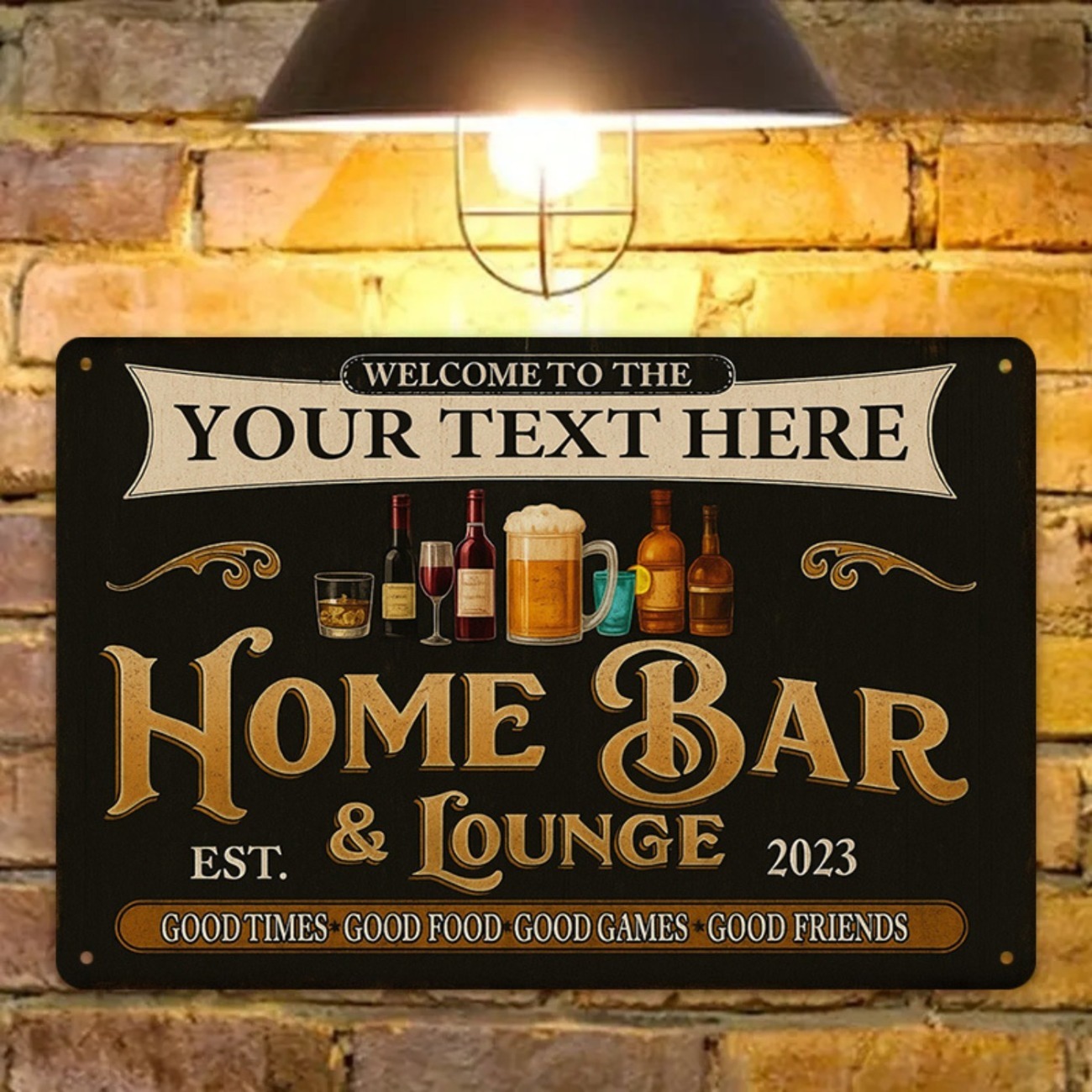 Insegna in Metallo Personalizz - Home Bar Lounge recensione e prezzo