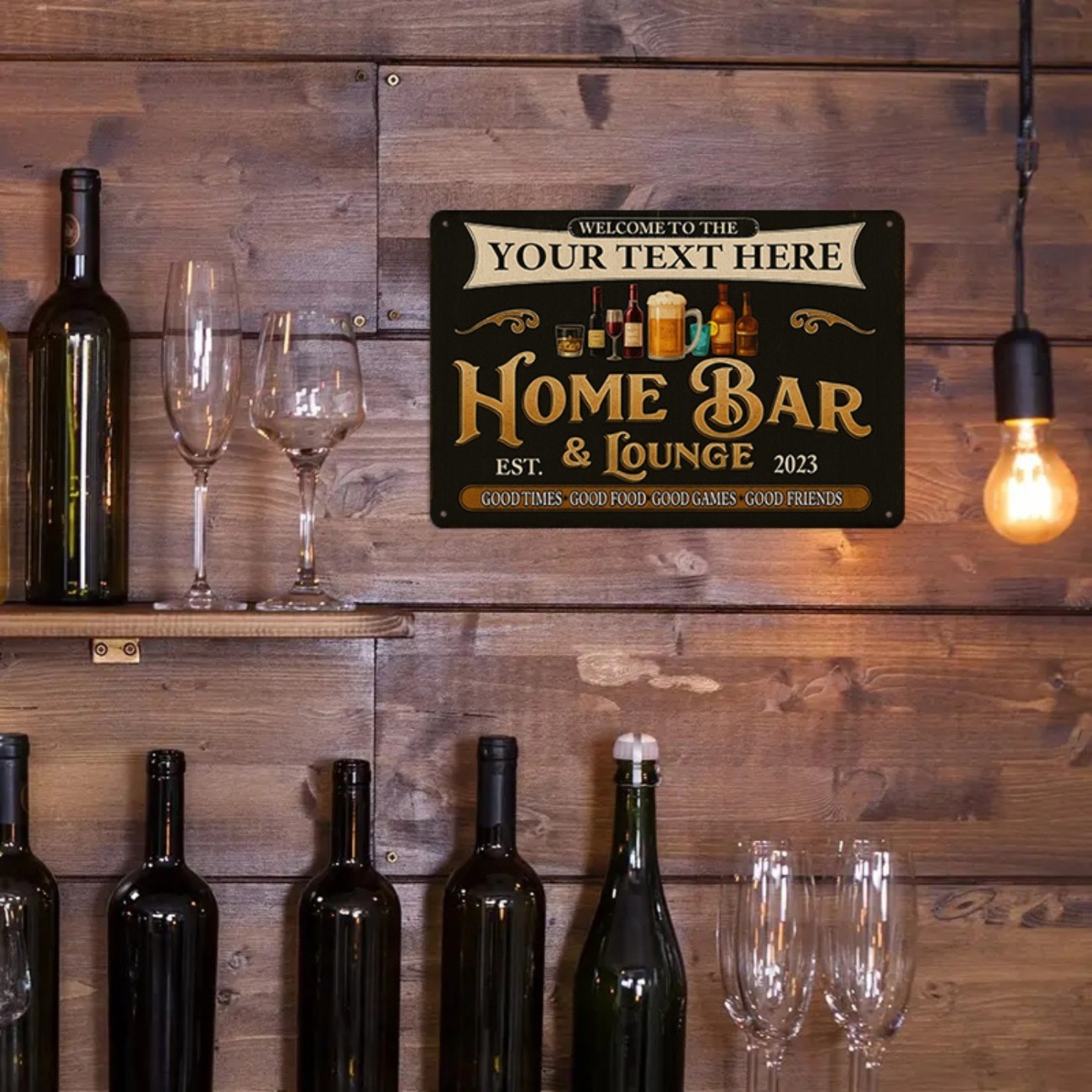 Insegna in Metallo Personalizz - Home Bar Lounge recensione e prezzo