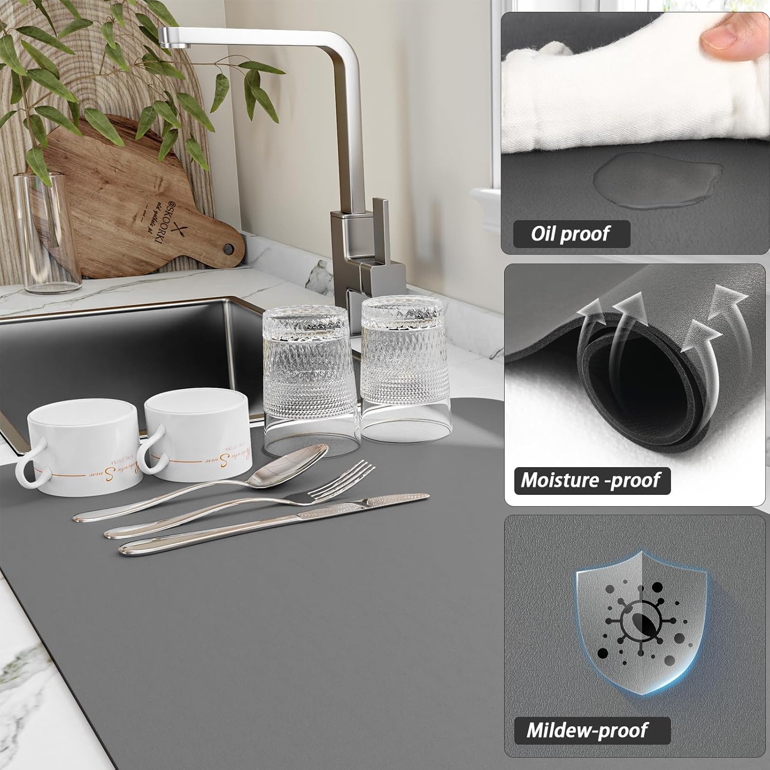Tappetino per asciugare i piat - Bar Mat Rubber recensione e prezzo
