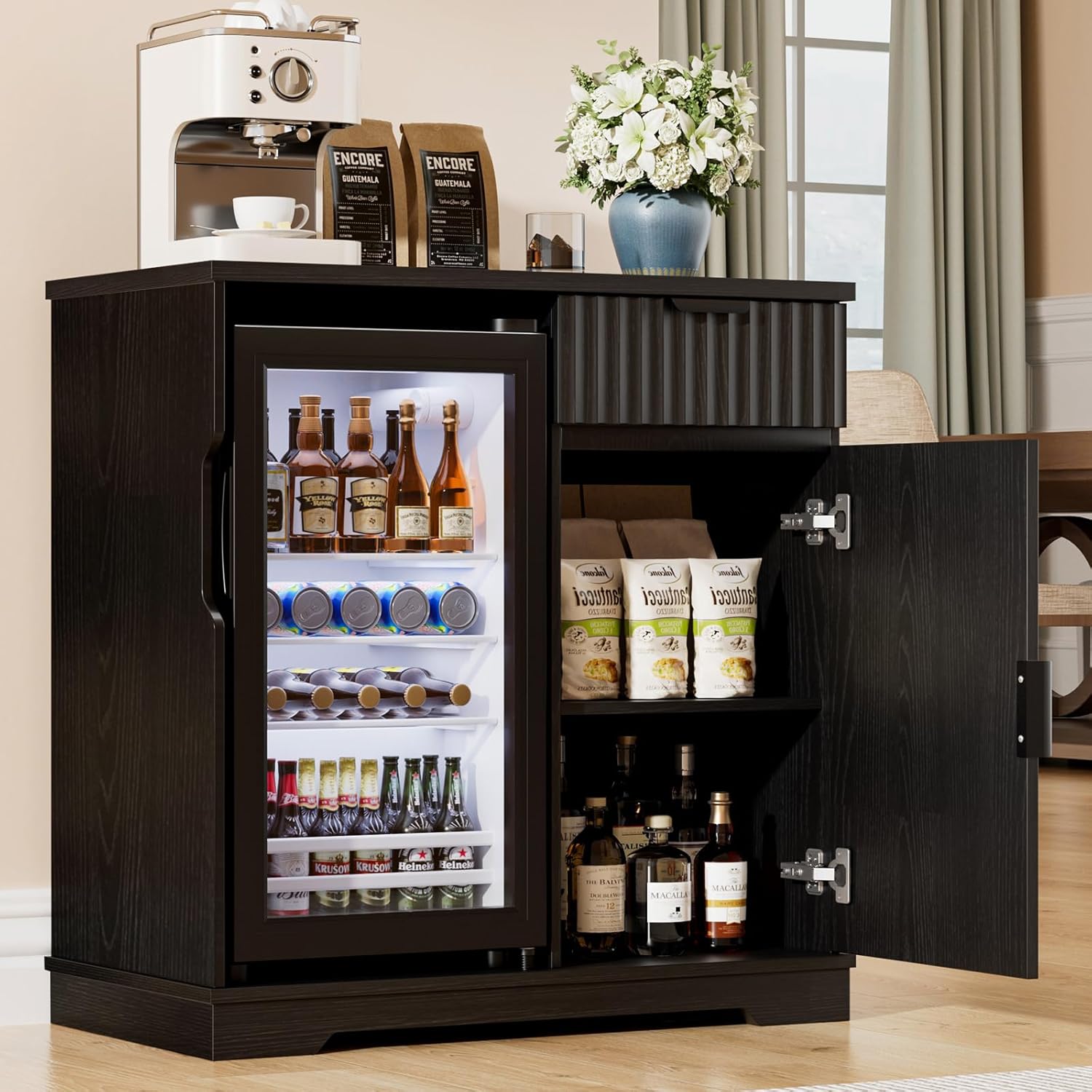Mobile Bar per Caffè Scanalato - Home Bar And Cabinet recensione e prezzo