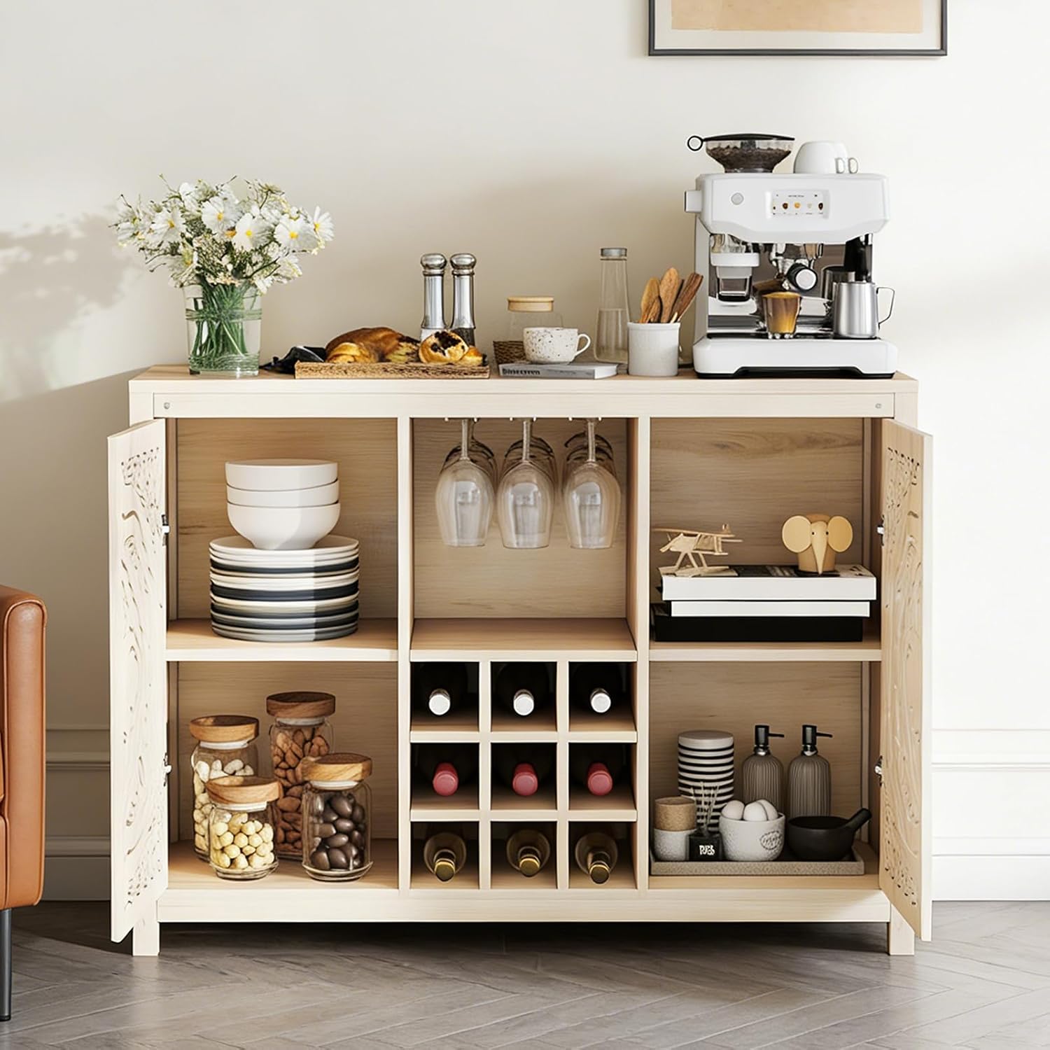 Mobile Bar in Legno con Porta  - Home Bar And Cabinet recensione e prezzo