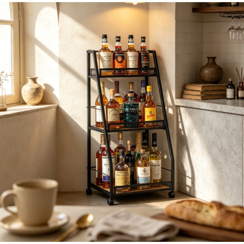 Portabottiglie a 3 livelli a f - Home Bar Shelf recensione e prezzo