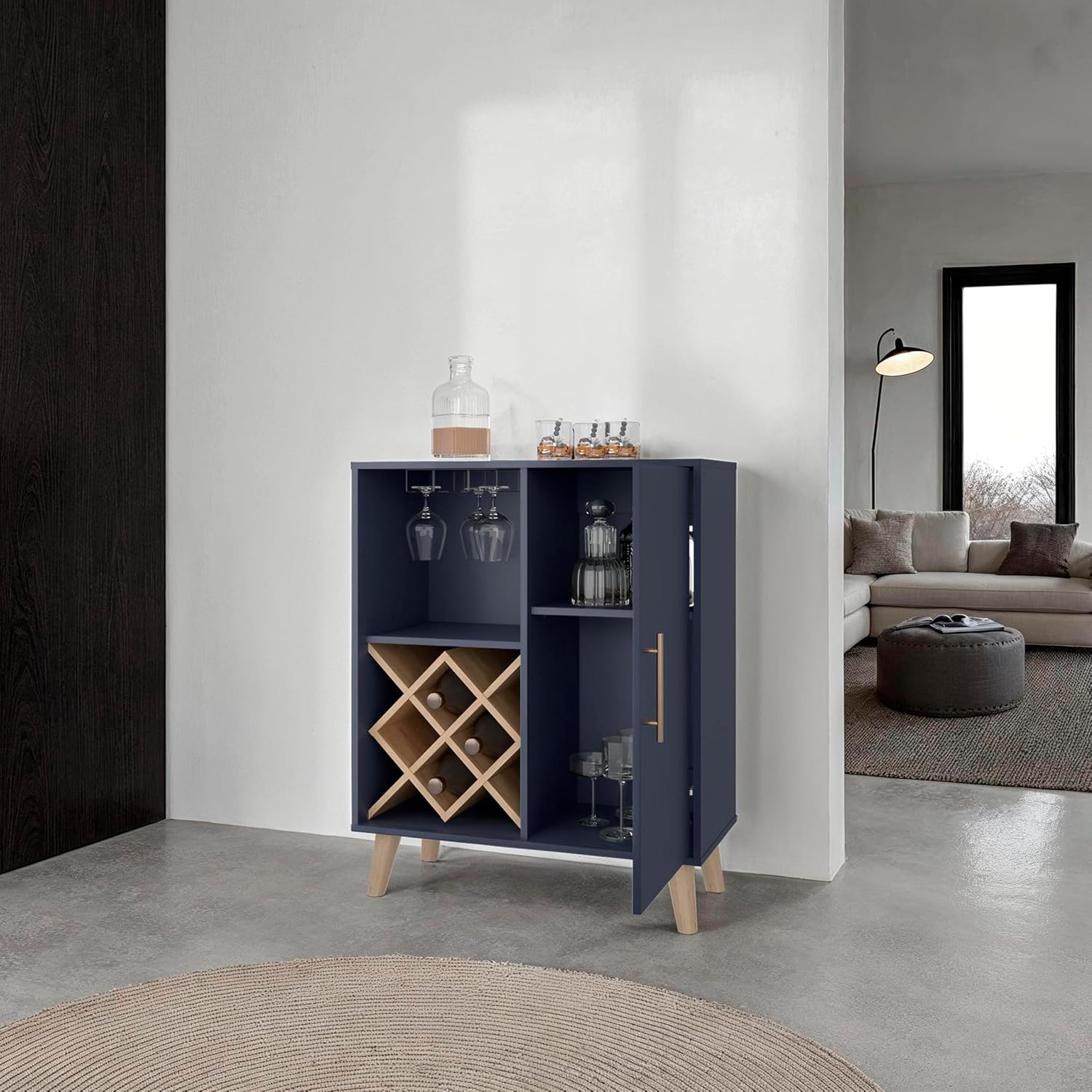 Mobile Bar in Legno di Quercia - Home Bar Shelves recensione e prezzo